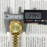 26mm Shanghai Made Lady Manual Mechanical Watch 19 Jews Golden Flower Grid Dial