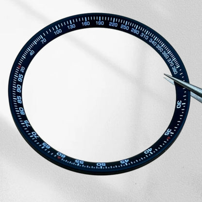 37.0mm*31.5mm*1.7mm Black Metal Modified Chapter Ring Watch Repair Part