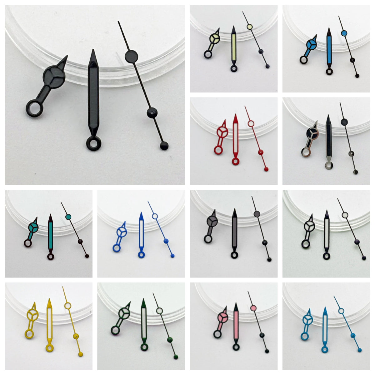 Multicolor Watch Hands for NH34 NH35 NH36 with C3 Green Luminous Personalized