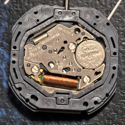 Japan Made Miyota 6M50 quartz watch part with 3 hands, precision movement for accurate timekeeping.