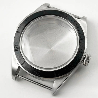 39MM Bezel Domed Sapphire Crystal Case for NH34 NH35 NH36 NH38 ETA 2824 PT5000