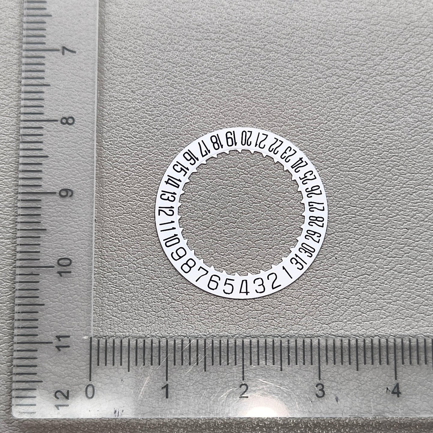 Japan Original White Date Disk Wheel for Miyota 9015 Movement Date@6