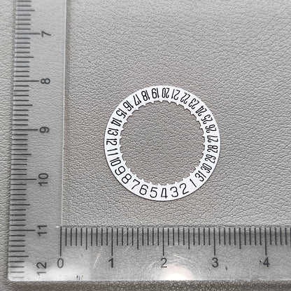Japan Original White Date Disk Wheel for Miyota 9015 Movement Date@6