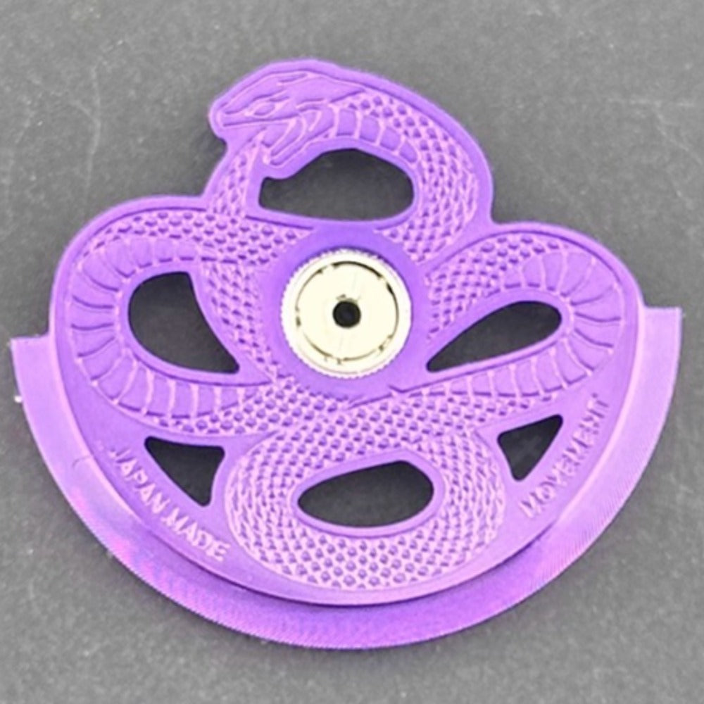 Purple Hollow Snake watch strap, stylish and breathable accessory for your timepiece.