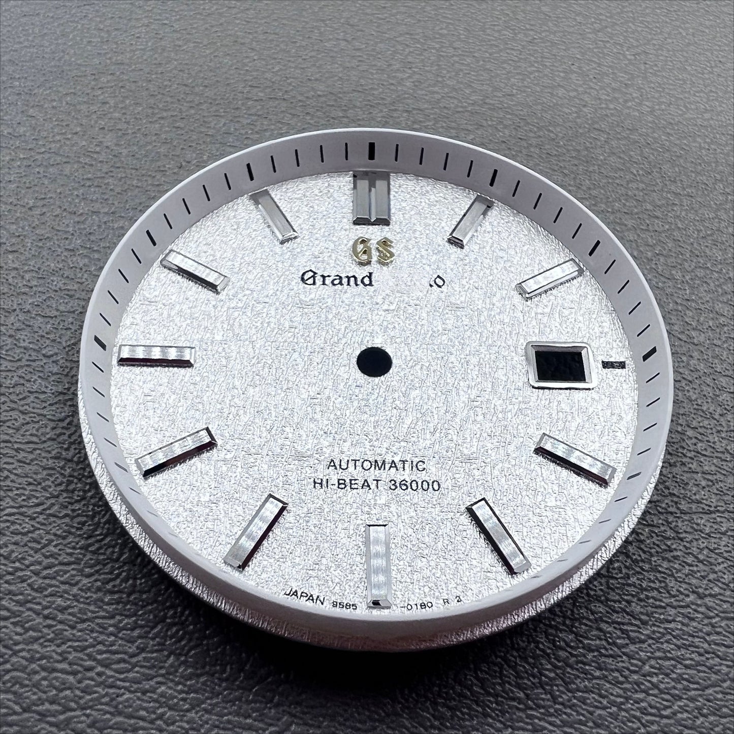 Silver Datejust 33mm Modified NO Lume Watch Dial for NH35 NH36 Movement