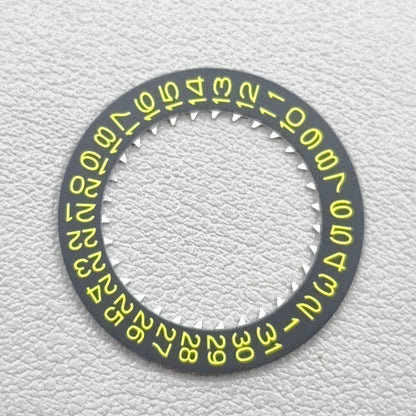 Black Background Yellow Character Disk Date Wheel for NH35 NH36 Date Date@3