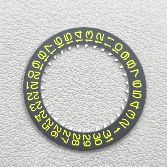 Black Background Yellow Character Disk Date Wheel for NH35 NH36 Date Date@3