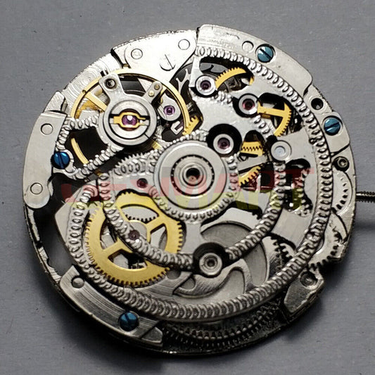 Mingzhu 2813 watch movement showcasing hollow automatic mechanical design with no rotor oscillating weight