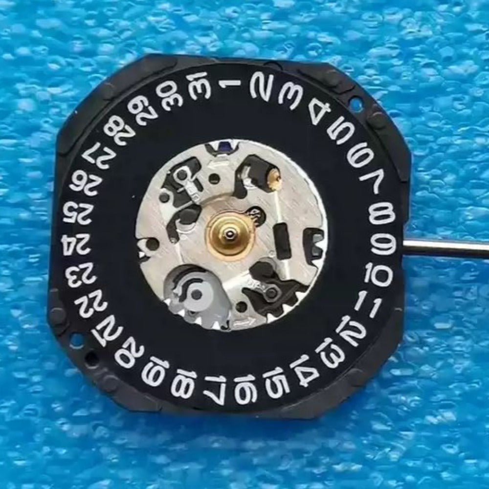 Seiko 7N32C quartz movement replacement part, authentic Japan-made watch component for precise repair.