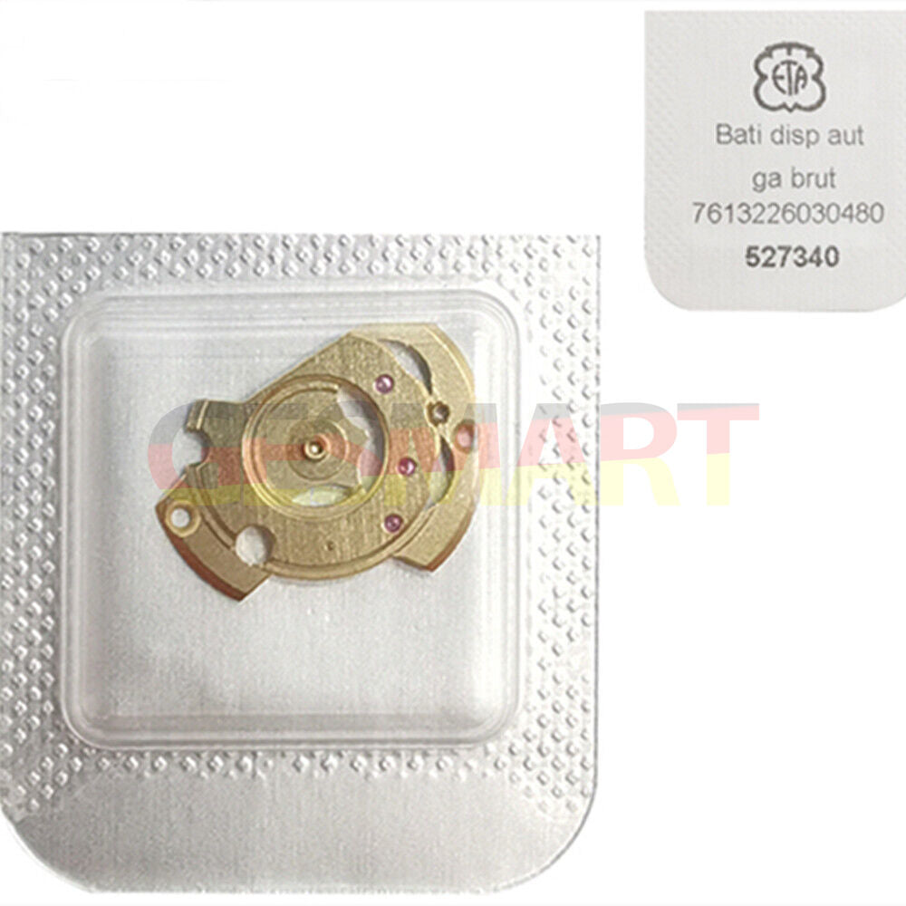 Swiss Made golden automatic wheel bridge spare part for ETA 2671 watch movement, precision component.
