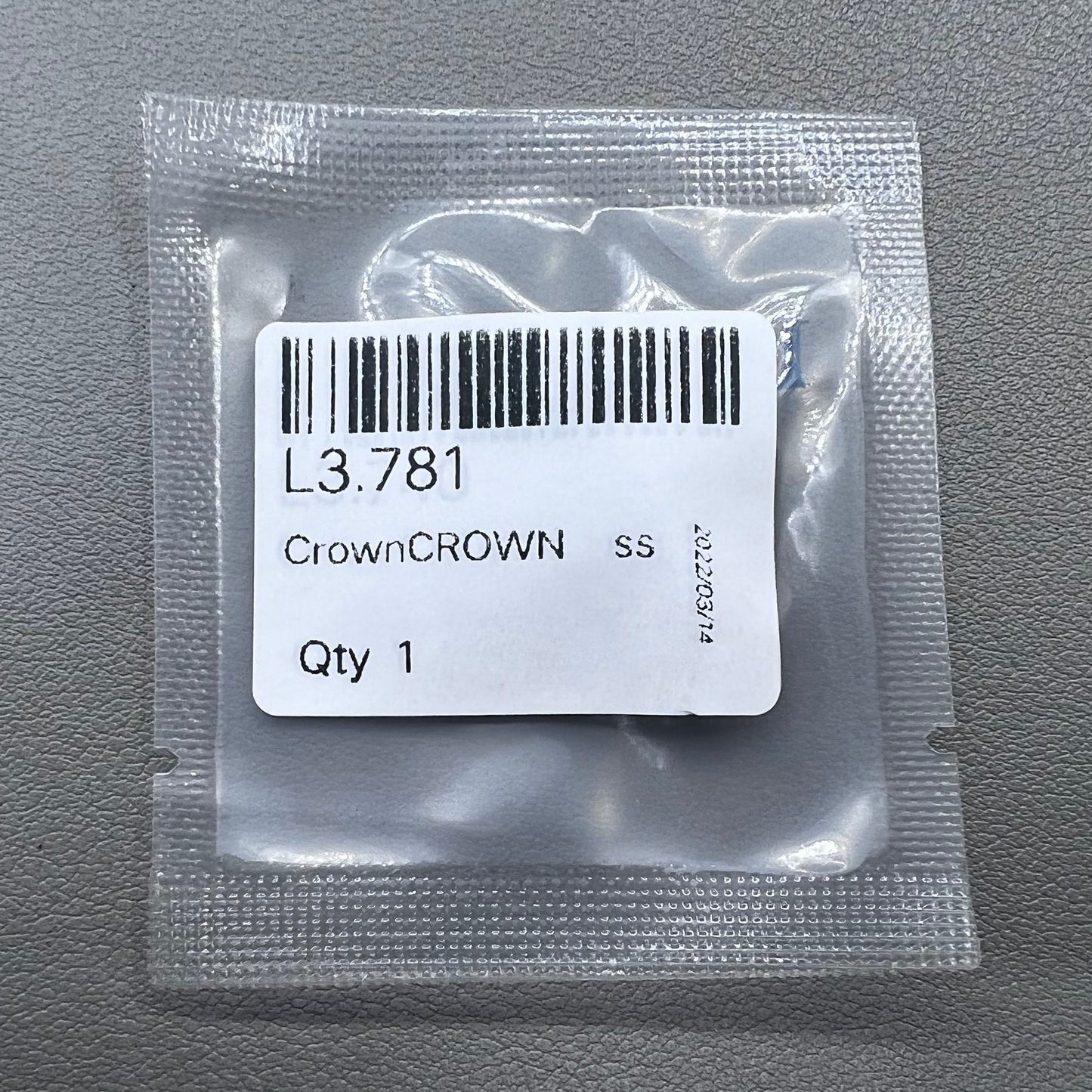 Replacement Silver Watch Crown Generic for Conquest L3.781 Watch Part