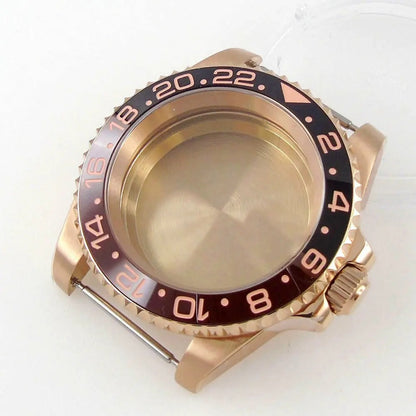 40mm Ceramic Bezel Sapphire Glass Case Fit NH35 NH36 2824 2836 Miyota 8215 8205