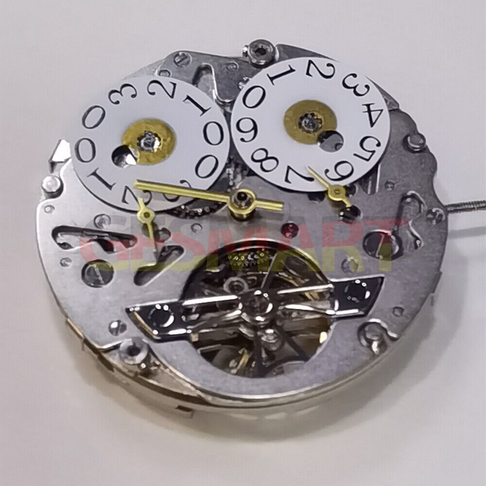 Seagull ST25 mechanical automatic watch movement with big date at 12, precision 3 hands design.