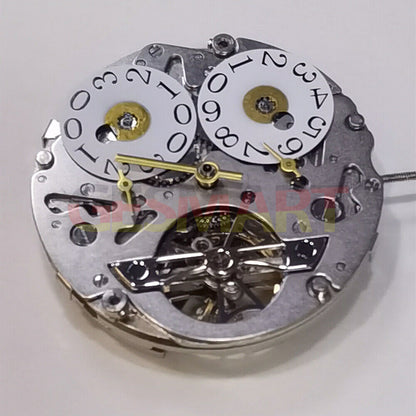 Seagull ST25 mechanical automatic watch movement with big date at 12, precision 3 hands design.