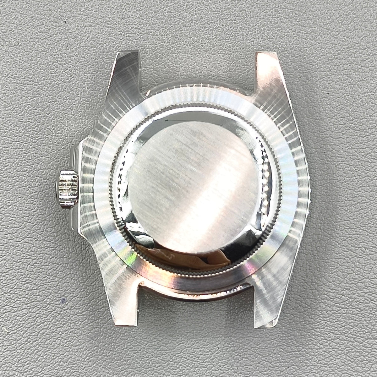 40mm Watch Case for NH35 NH36 Crystal Green Bezel Solid Bottom Sapphire Glass
