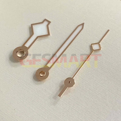 Blue luminous silver watch hands for NH35/NH36 movement, durable and stylish accessory.