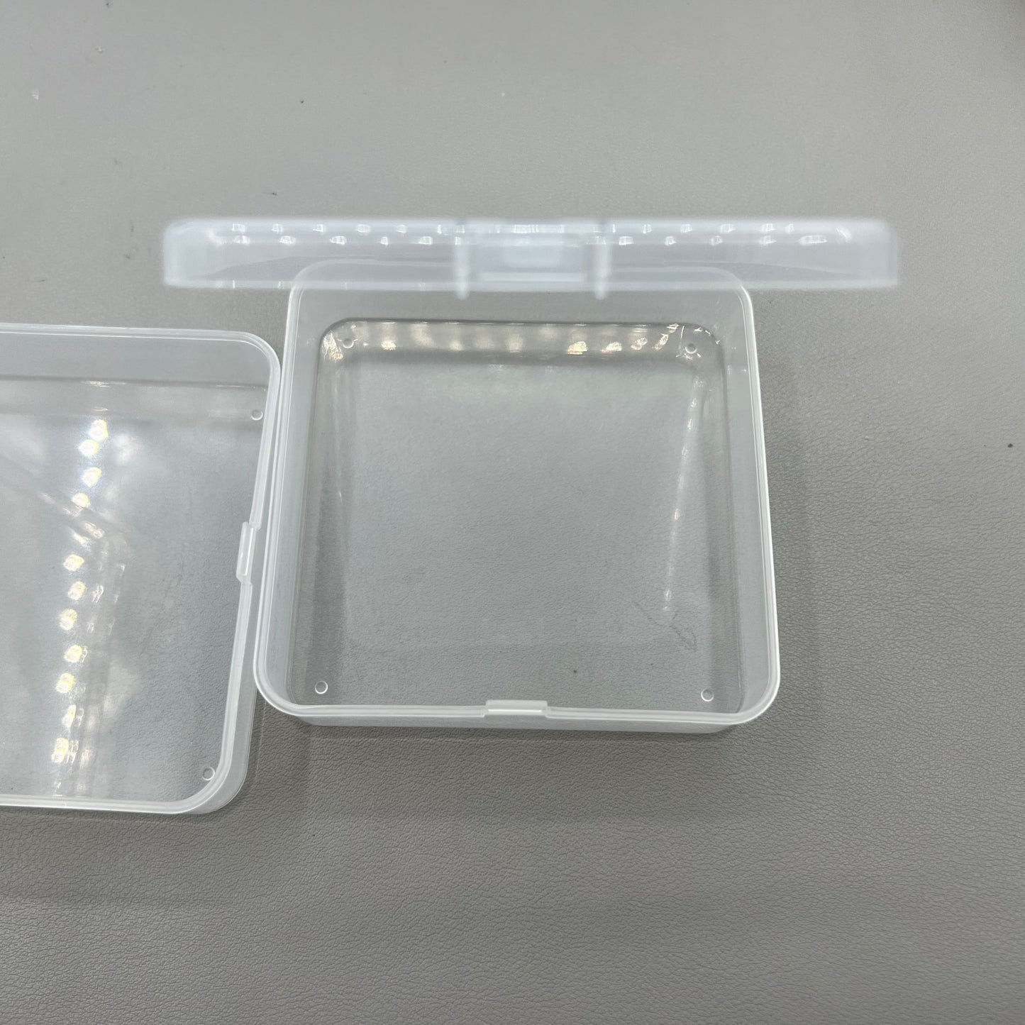 10 PIECES Mini Square Toolbox Box Container Storage Case Hinged Lid (2.8x9.5x9.5cm)