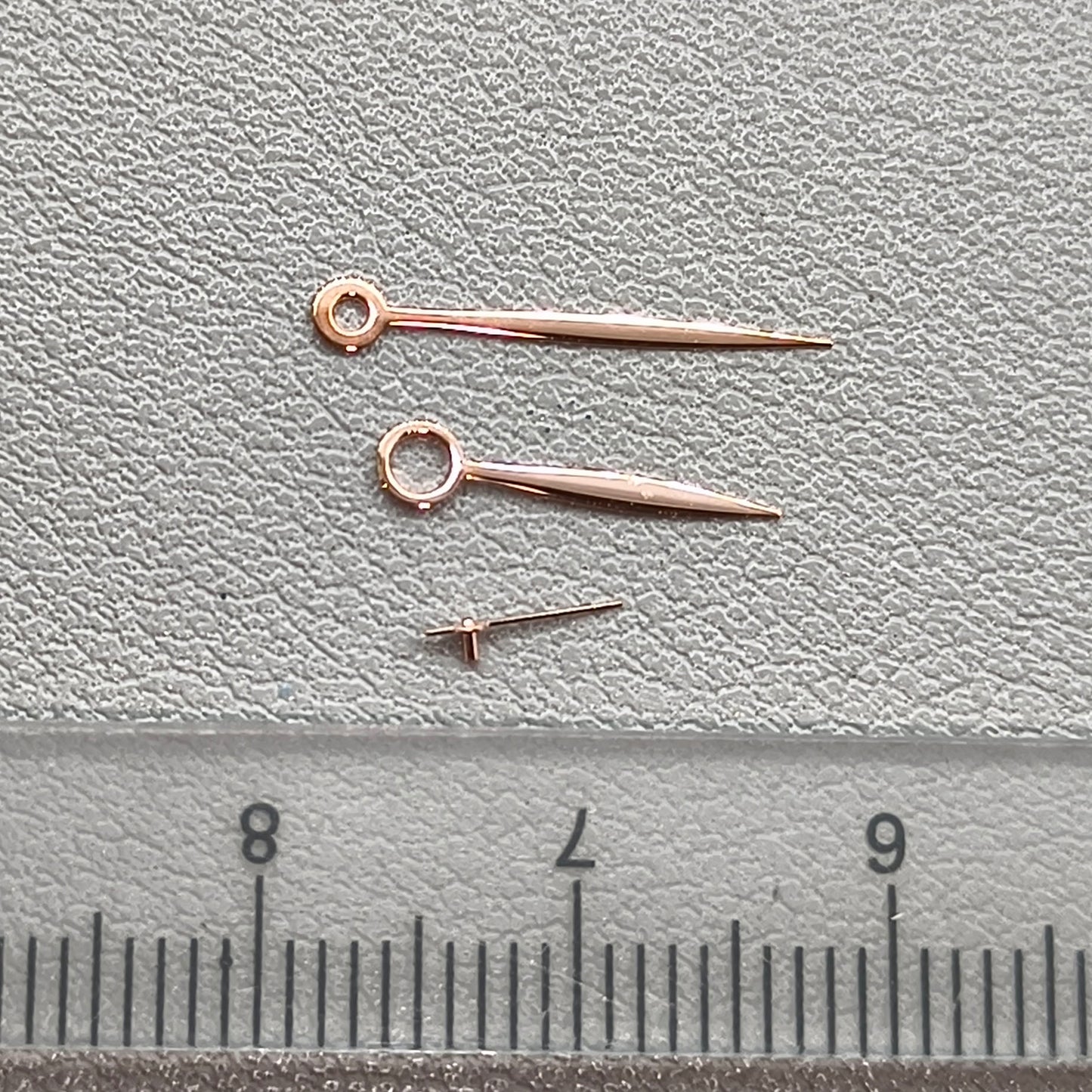 Polished Rose Golden Watch Hands for ST3600/ST3620/ETA6497/ETA6498 NO Lume