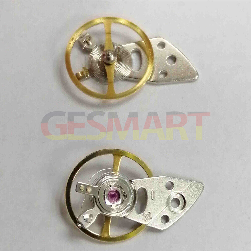 Genuine Japan-made Miyota 8N24 balance wheel with splint for precise watch movement performance.