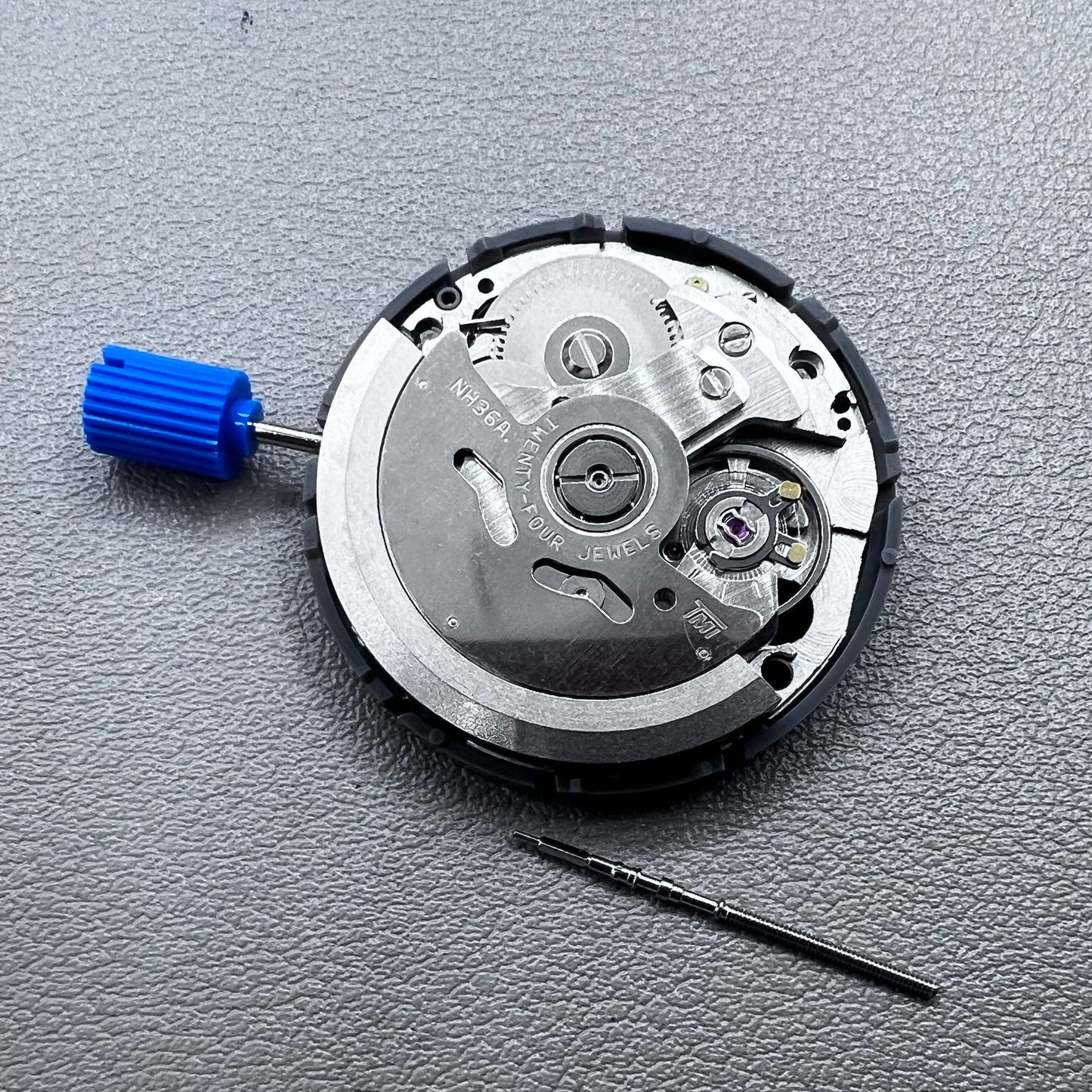 Japan Seiko NH36 NH36A Movement English font Black Disk Week Crown@3.8