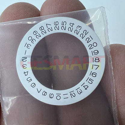 Wide brim date wheel overlay for ETA2824 & Miyota 8215 watch movements, enhancing date clarity and style.