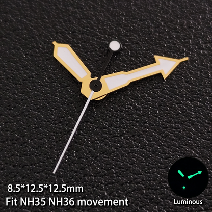 Modified Multicolor Watch Hands For NH35 NH36 Movement with Luminous