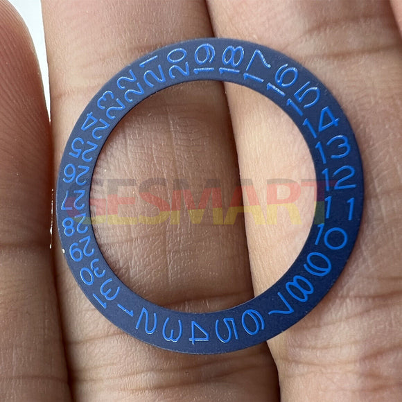 Denim Blue Background Sapphire Blue Font Disk Date Wheel for Miyota NH35 NH36