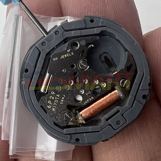 Miyota 6P29 Japan quartz movement for precise watch accessory replacement and repair.