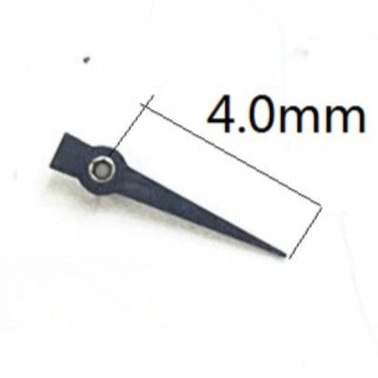 Set of 3 black 4.0mm small second hands for Miyota JS15 quartz watches