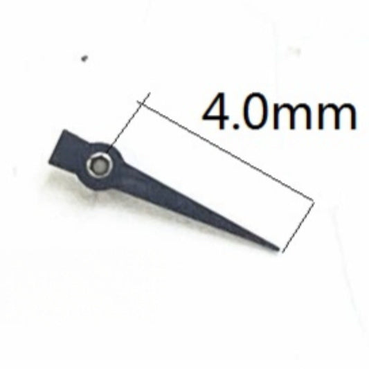 3 Stück 4,0 mm schwarze kleine Sekundenzeiger für Miyota JS15 Quarzuhrteile