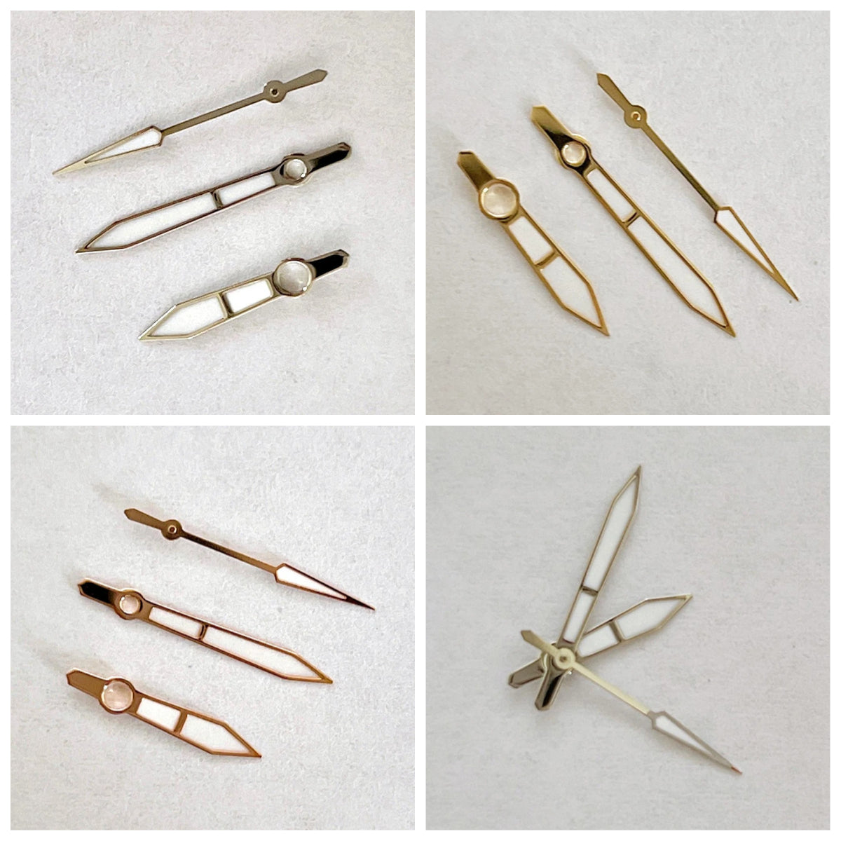 Gold/Rose/Silver With Green Luminous Watch Hands for NH35/NH36/4R/7S Movement