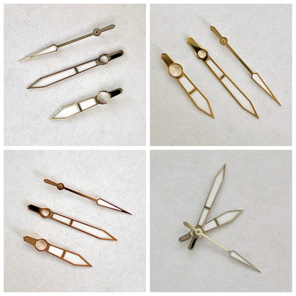 Gold/Rose/Silver With Green Luminous Watch Hands for NH35/NH36/4R/7S Movement
