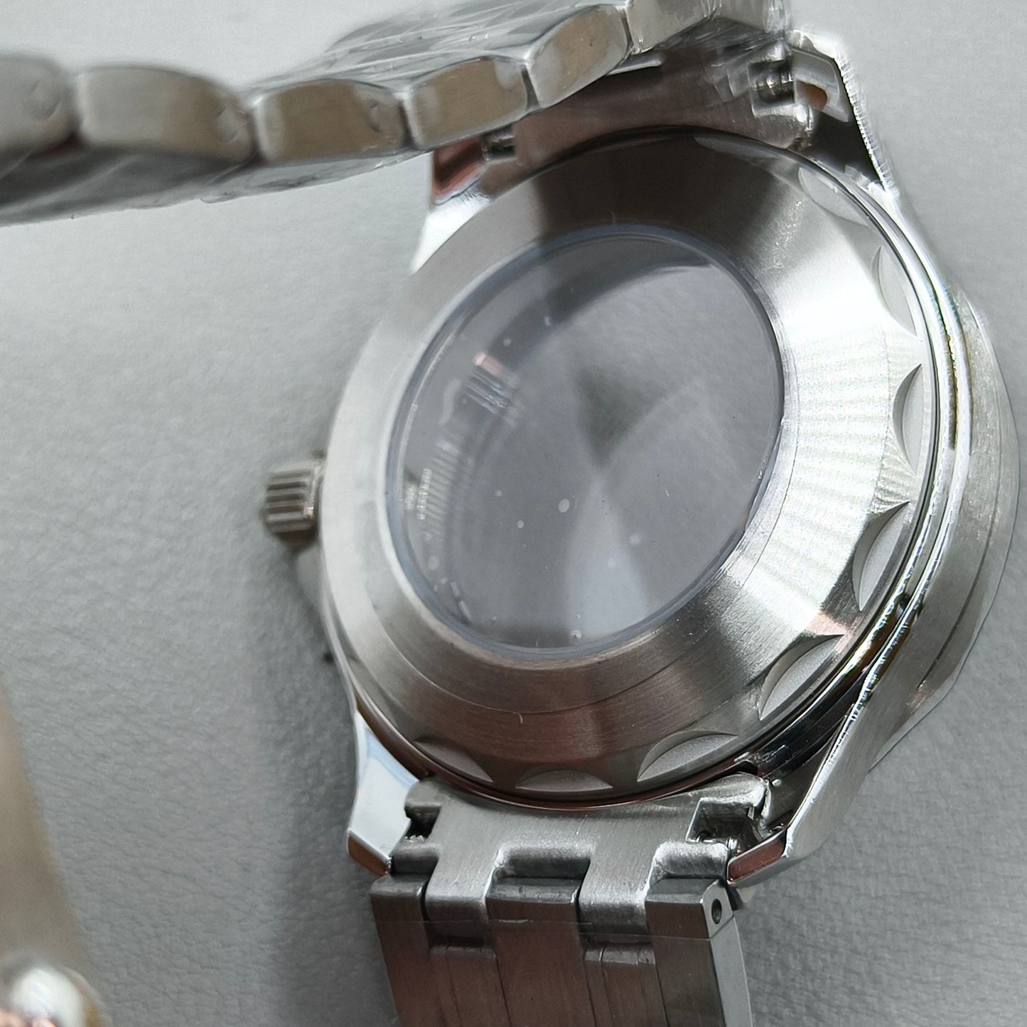 41mm 316L Silver Watch Case for Seamaster 300 NH35 NH36 NH38 NH34 Sapphire Glass