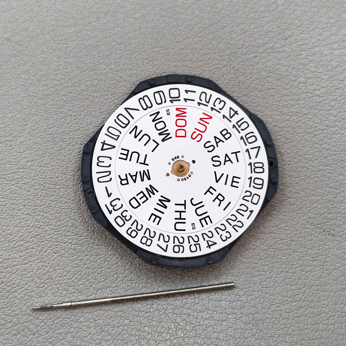 Japan Hattori Epson VX63 VX63E Watch Quartz Movement Date@3