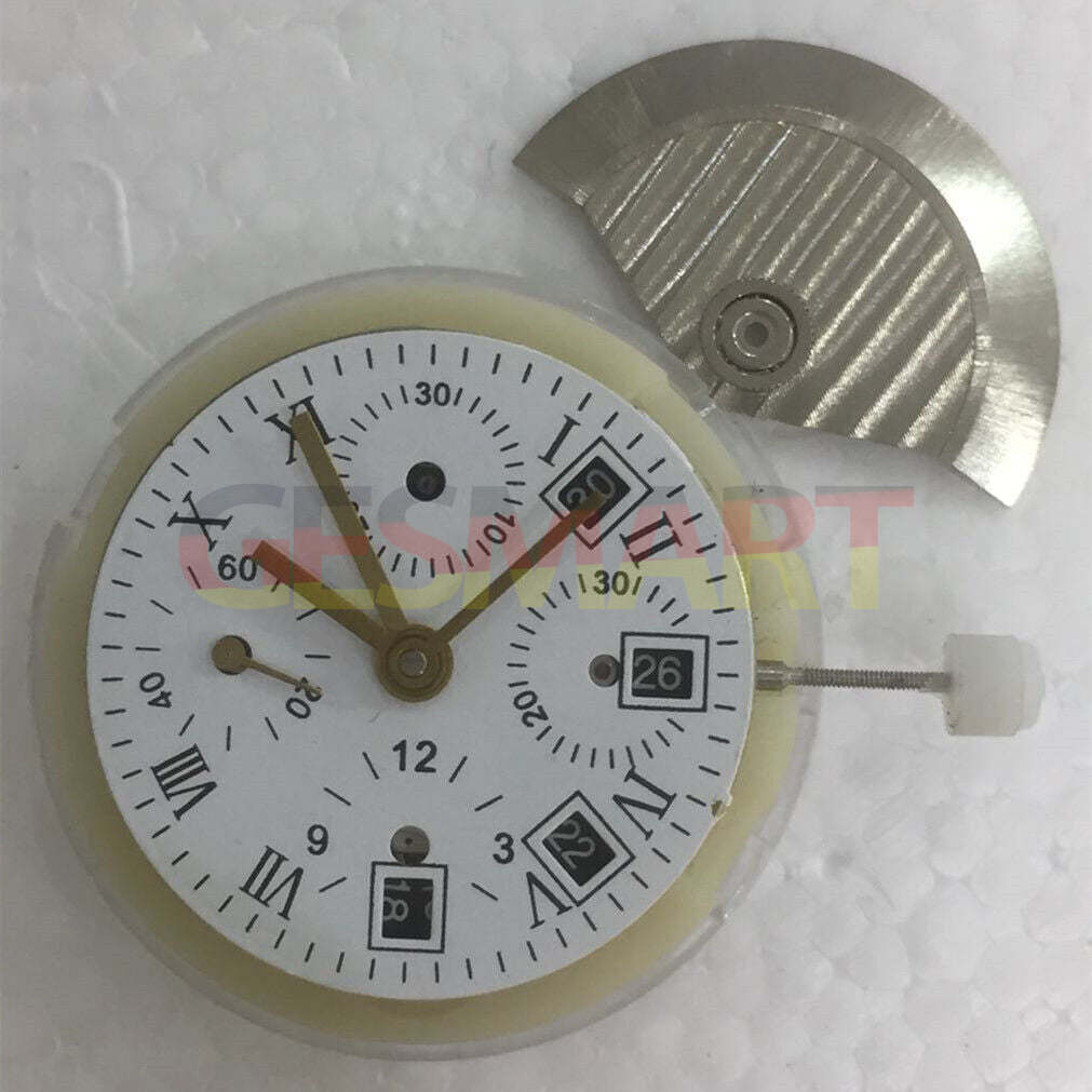 China Made 7750 GMT automatic movement with small seconds at 9, precise watch accessory.