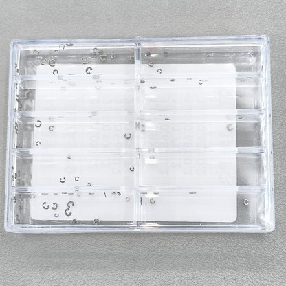 150 PIECES/Box E-Clip Circlip Ring for Chronograph Button Watch Pusher