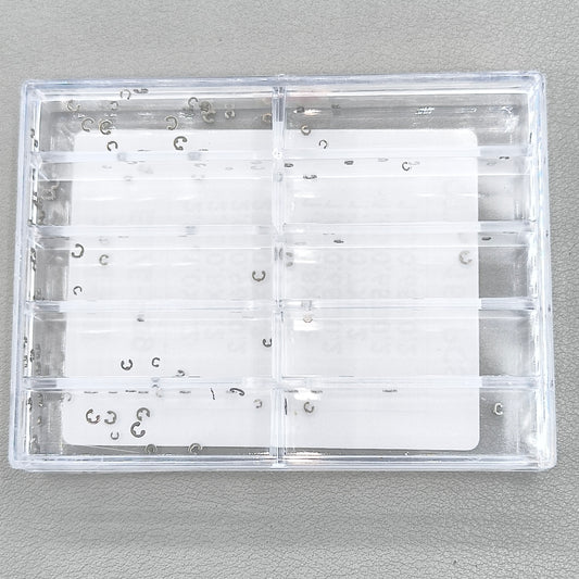 150 PIECES/Box E-Clip Circlip Ring for Chronograph Button Watch Pusher