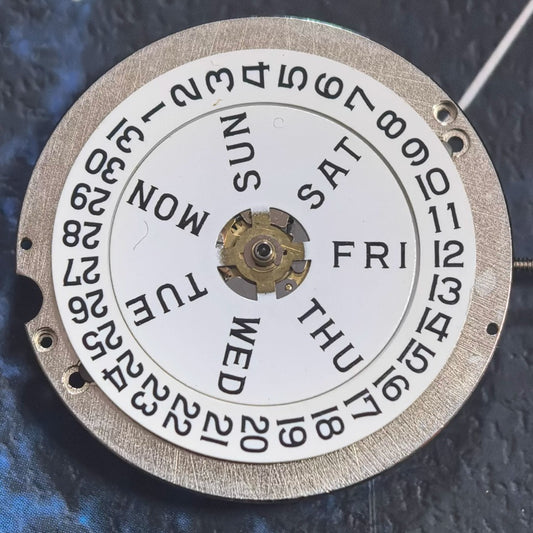 ETA CAL1219 Watch Mechanical Movement White Disk 3 Hands Double Calendar