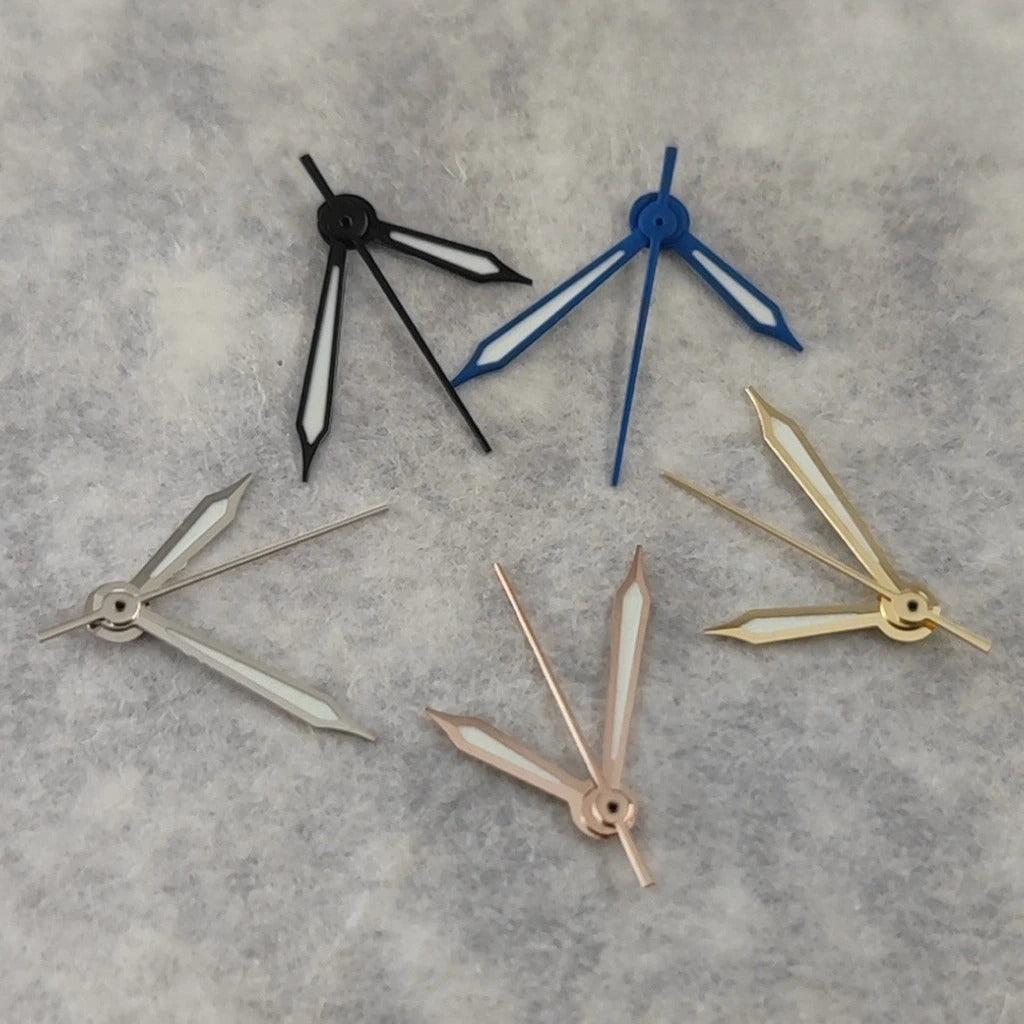 Modified Watch Hands Green Luminous For NH34 NH35 4R35 NH36 4R36  Movement