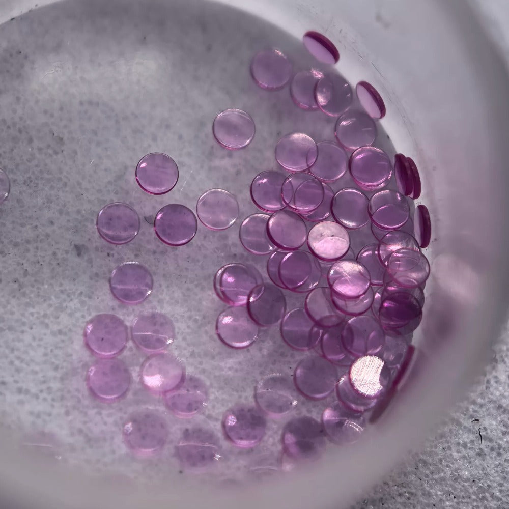 Set of 3 ETA2824 watch balance wheel shock absorbers with durable gemstones for precise movement.