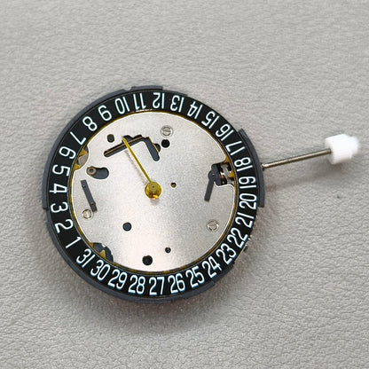 Swiss ISA8371 8371B Quartz Movement Black Disk Small Second@3/9 Date@6