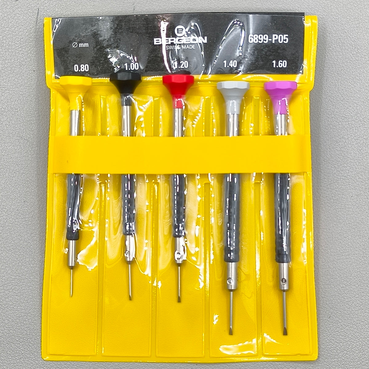 Swiss Bergeon 6899-P05 Set Of 5 Ergonomic Screwdrivers