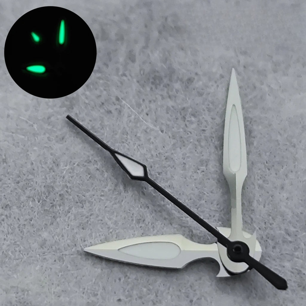 Multicolor Trim Green Luminous Watch Hands For NH34 NH35 NH36 4R 7S Movement
