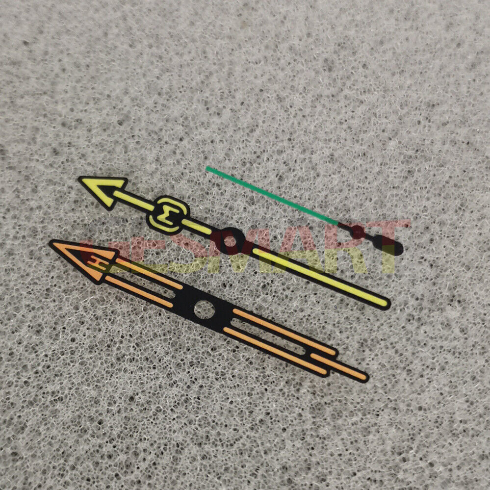 Fashion green luminous watch hands with color block trim, compatible with NH35/NH36/4R/7S movements, quality brand design.
