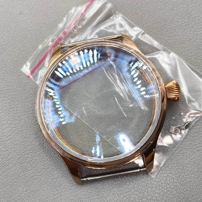 44mm 316L Watch Case Sapphire Glass for Seagull ST3600/ST3621/ETA6497/ETA6498