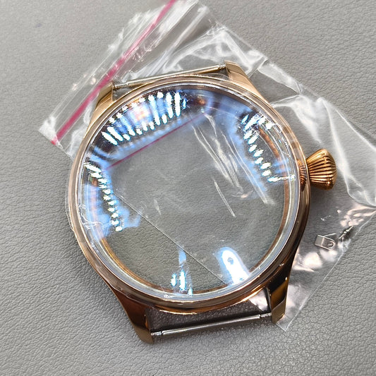 44mm 316L Watch Case Sapphire Glass for Seagull ST3600/ST3621/ETA6497/ETA6498