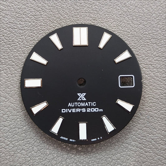 28.5mm Green Luminous Black Modified Watch Dial for NH35 NH36 Movement