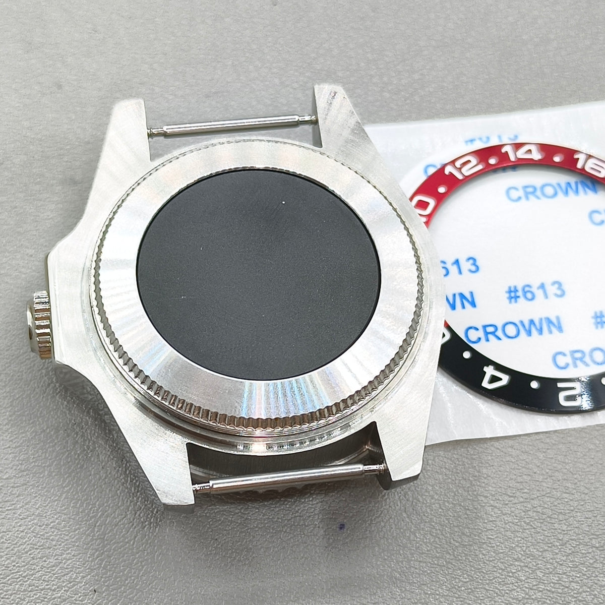 44mm Watch Case for Deep SEA for NH34 NH35 NH36 Black Red Bezel Solid Back