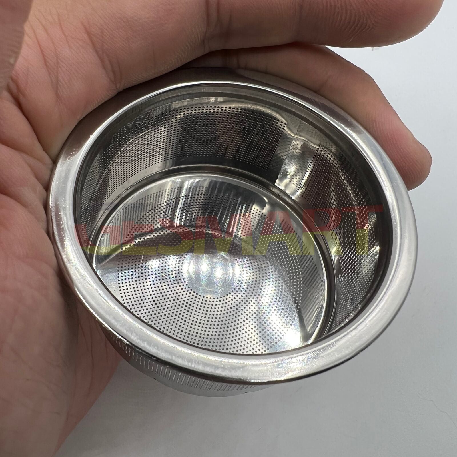 70x35mm Benzine cup with basket, ideal for soaking watch parts during repair cleaning