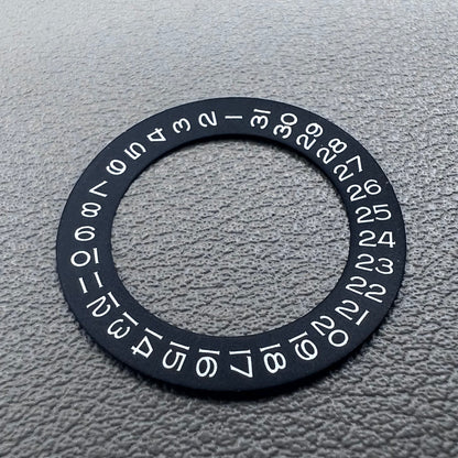 White font wheel overlay for Miyota 8215/8200 & ETA 2824/2836 movements, date at 3 o'clock, watch accessory.